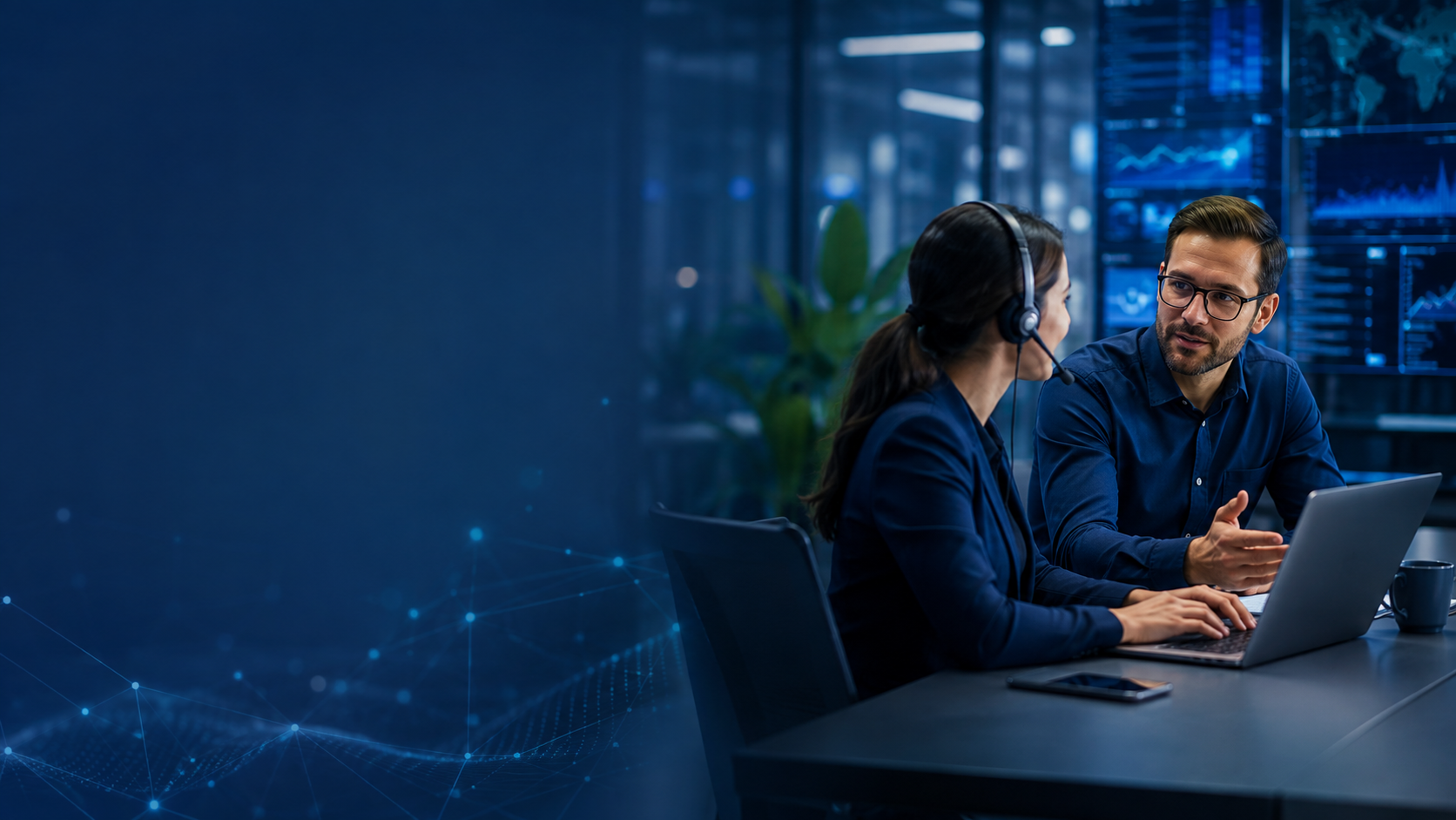 Business IT consultation with technology professionals